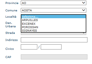 Selezione Frazione